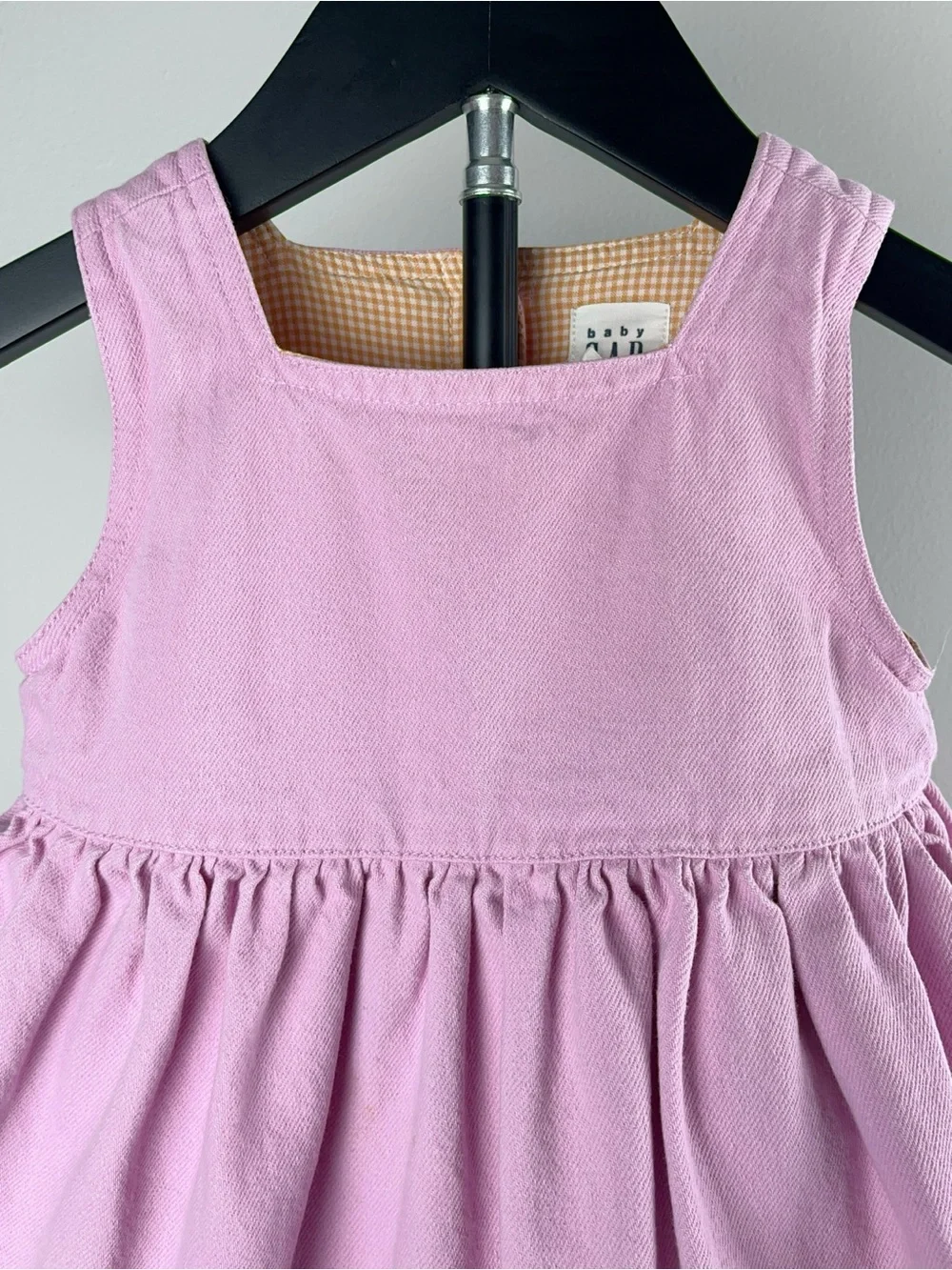 Baby Gap 2000 Floral Pink Embroidered Jumper Dress, M 6-12 Months